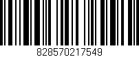 Código de barras (EAN, GTIN, SKU, ISBN): '828570217549'