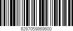 Código de barras (EAN, GTIN, SKU, ISBN): '8287059869600'