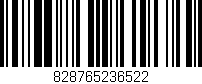 Código de barras (EAN, GTIN, SKU, ISBN): '828765236522'