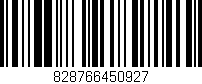 Código de barras (EAN, GTIN, SKU, ISBN): '828766450927'