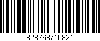 Código de barras (EAN, GTIN, SKU, ISBN): '828768710821'