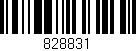 Código de barras (EAN, GTIN, SKU, ISBN): '828831'