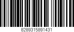 Código de barras (EAN, GTIN, SKU, ISBN): '8289315891431'
