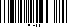 Código de barras (EAN, GTIN, SKU, ISBN): '829-5187'