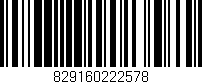 Código de barras (EAN, GTIN, SKU, ISBN): '829160222578'
