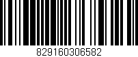 Código de barras (EAN, GTIN, SKU, ISBN): '829160306582'