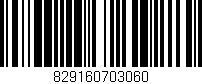 Código de barras (EAN, GTIN, SKU, ISBN): '829160703060'