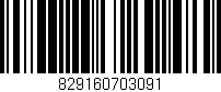 Código de barras (EAN, GTIN, SKU, ISBN): '829160703091'