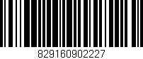 Código de barras (EAN, GTIN, SKU, ISBN): '829160902227'