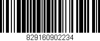 Código de barras (EAN, GTIN, SKU, ISBN): '829160902234'