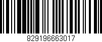 Código de barras (EAN, GTIN, SKU, ISBN): '829196663017'
