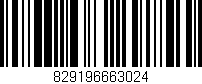 Código de barras (EAN, GTIN, SKU, ISBN): '829196663024'
