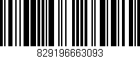 Código de barras (EAN, GTIN, SKU, ISBN): '829196663093'