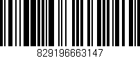 Código de barras (EAN, GTIN, SKU, ISBN): '829196663147'