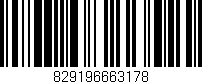 Código de barras (EAN, GTIN, SKU, ISBN): '829196663178'
