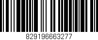 Código de barras (EAN, GTIN, SKU, ISBN): '829196663277'