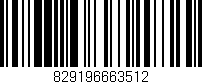 Código de barras (EAN, GTIN, SKU, ISBN): '829196663512'