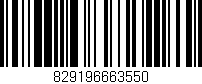Código de barras (EAN, GTIN, SKU, ISBN): '829196663550'
