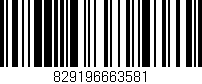 Código de barras (EAN, GTIN, SKU, ISBN): '829196663581'