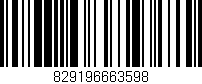Código de barras (EAN, GTIN, SKU, ISBN): '829196663598'