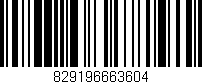 Código de barras (EAN, GTIN, SKU, ISBN): '829196663604'