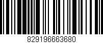 Código de barras (EAN, GTIN, SKU, ISBN): '829196663680'