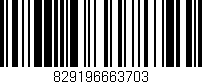 Código de barras (EAN, GTIN, SKU, ISBN): '829196663703'