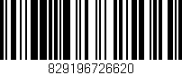 Código de barras (EAN, GTIN, SKU, ISBN): '829196726620'