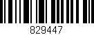 Código de barras (EAN, GTIN, SKU, ISBN): '829447'