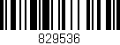 Código de barras (EAN, GTIN, SKU, ISBN): '829536'