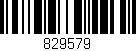 Código de barras (EAN, GTIN, SKU, ISBN): '829579'