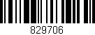 Código de barras (EAN, GTIN, SKU, ISBN): '829706'