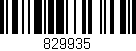 Código de barras (EAN, GTIN, SKU, ISBN): '829935'