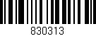 Código de barras (EAN, GTIN, SKU, ISBN): '830313'