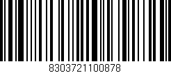 Código de barras (EAN, GTIN, SKU, ISBN): '8303721100878'