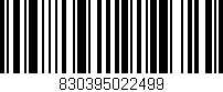 Código de barras (EAN, GTIN, SKU, ISBN): '830395022499'