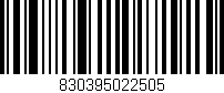 Código de barras (EAN, GTIN, SKU, ISBN): '830395022505'