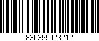 Código de barras (EAN, GTIN, SKU, ISBN): '830395023212'