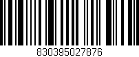 Código de barras (EAN, GTIN, SKU, ISBN): '830395027876'