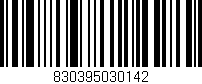 Código de barras (EAN, GTIN, SKU, ISBN): '830395030142'