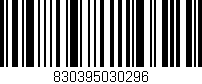 Código de barras (EAN, GTIN, SKU, ISBN): '830395030296'