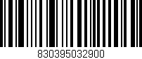 Código de barras (EAN, GTIN, SKU, ISBN): '830395032900'