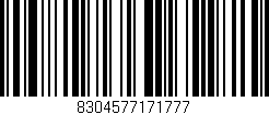 Código de barras (EAN, GTIN, SKU, ISBN): '8304577171777'