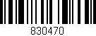 Código de barras (EAN, GTIN, SKU, ISBN): '830470'