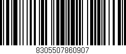 Código de barras (EAN, GTIN, SKU, ISBN): '8305507860907'