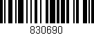 Código de barras (EAN, GTIN, SKU, ISBN): '830690'