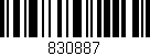 Código de barras (EAN, GTIN, SKU, ISBN): '830887'