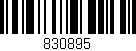 Código de barras (EAN, GTIN, SKU, ISBN): '830895'