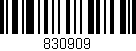 Código de barras (EAN, GTIN, SKU, ISBN): '830909'
