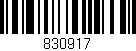 Código de barras (EAN, GTIN, SKU, ISBN): '830917'